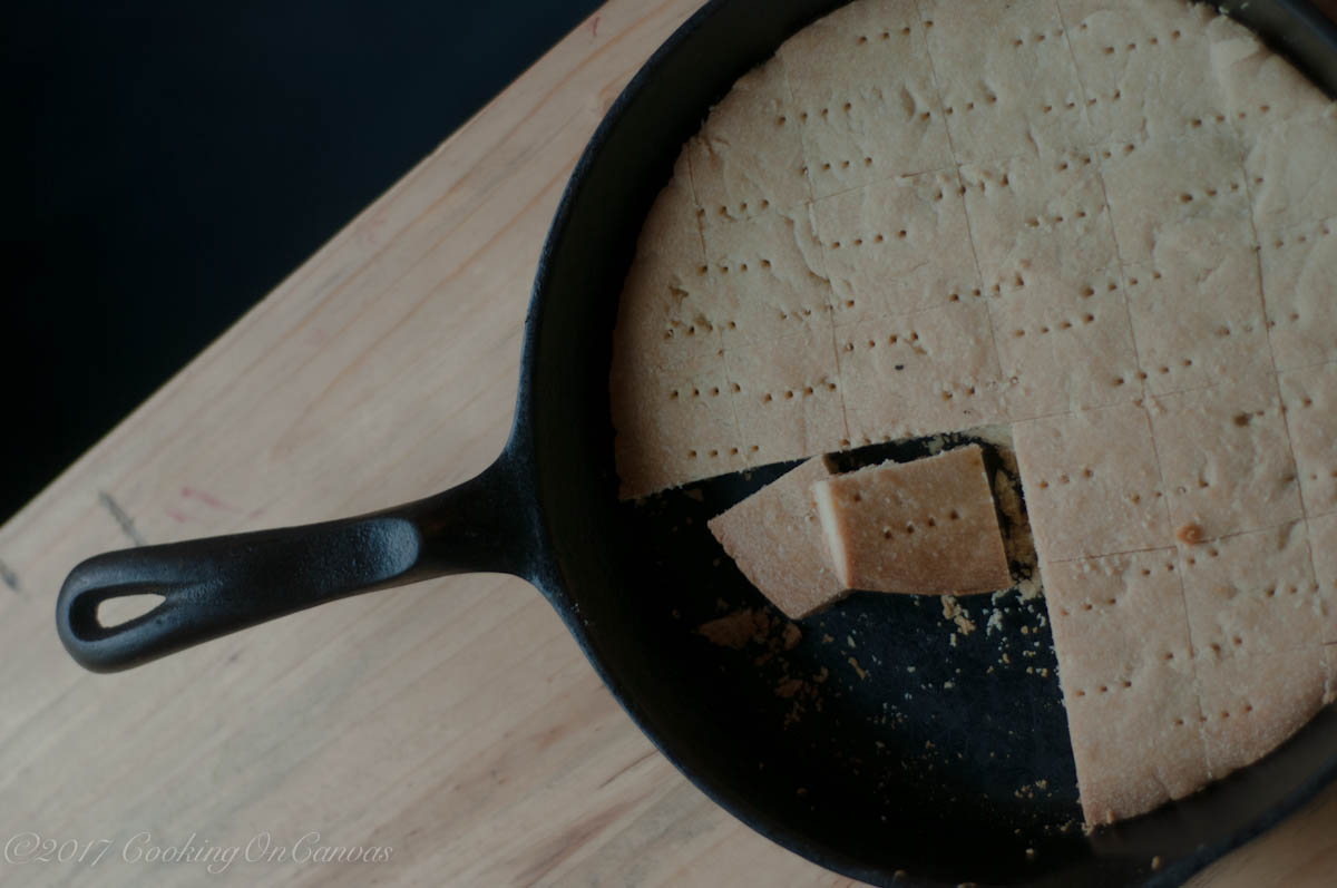 shortbread cookies in a pan Cooking On Canvas